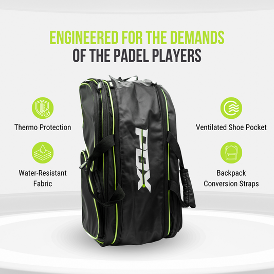 PDX Padel Racket Bag Black & Green