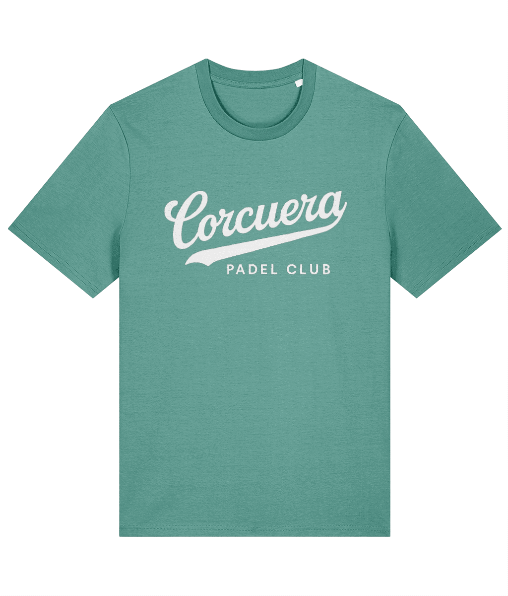 Autograph Originals Retro Baseball Padel T-Shirt – unisex vintage-sport padel tee, flat lay | Corcuera Padel Club