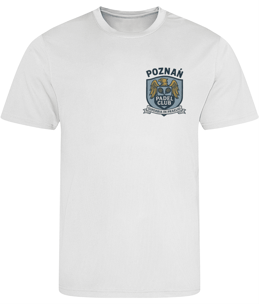 Poznan Padel Club T-Shirt – unisex padel tee, detail | Corcuera Padel Club