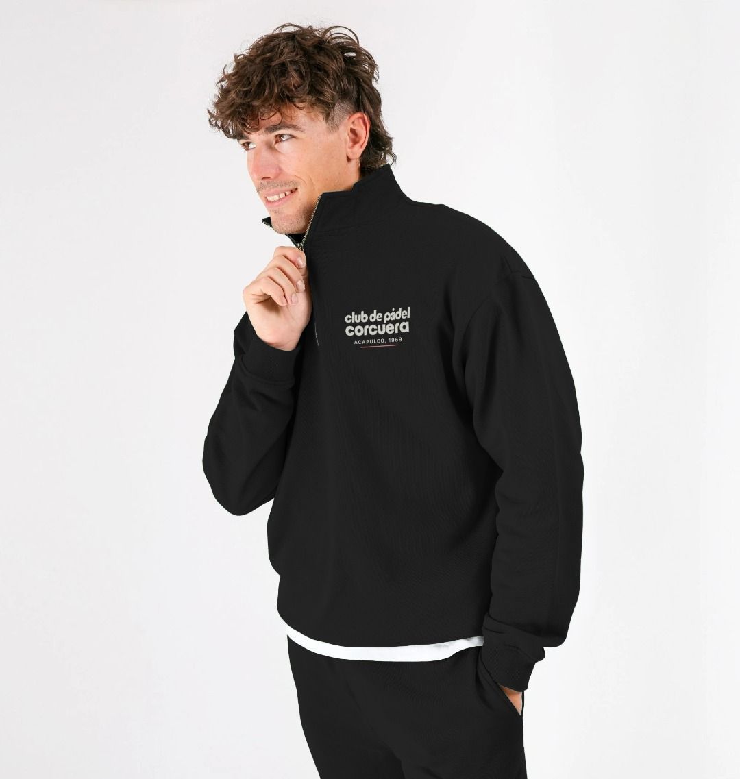 Club de Padel 3/4 Sleeve Sweatshirt: Court Layer by Corcuera Padel Club - product image