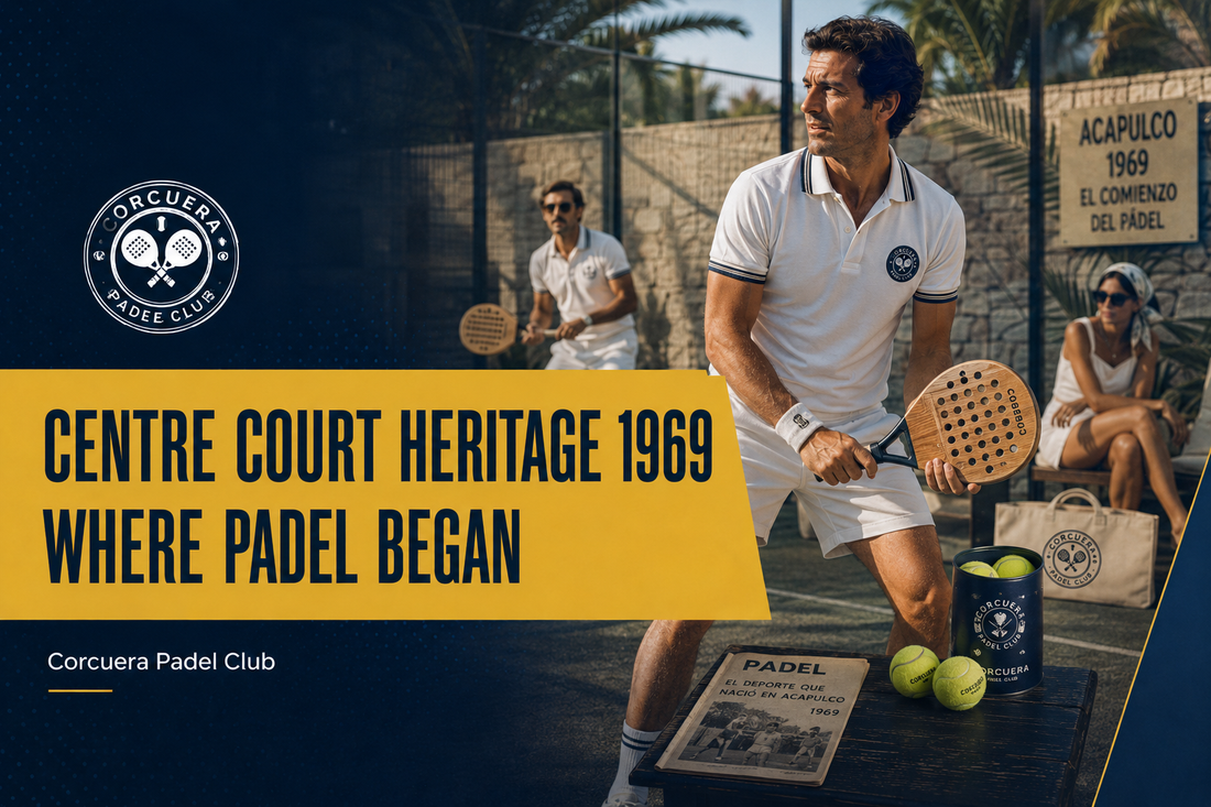 Centre Court Heritage 1969 collection — padel apparel inspired by the first court in Acapulco, 1969