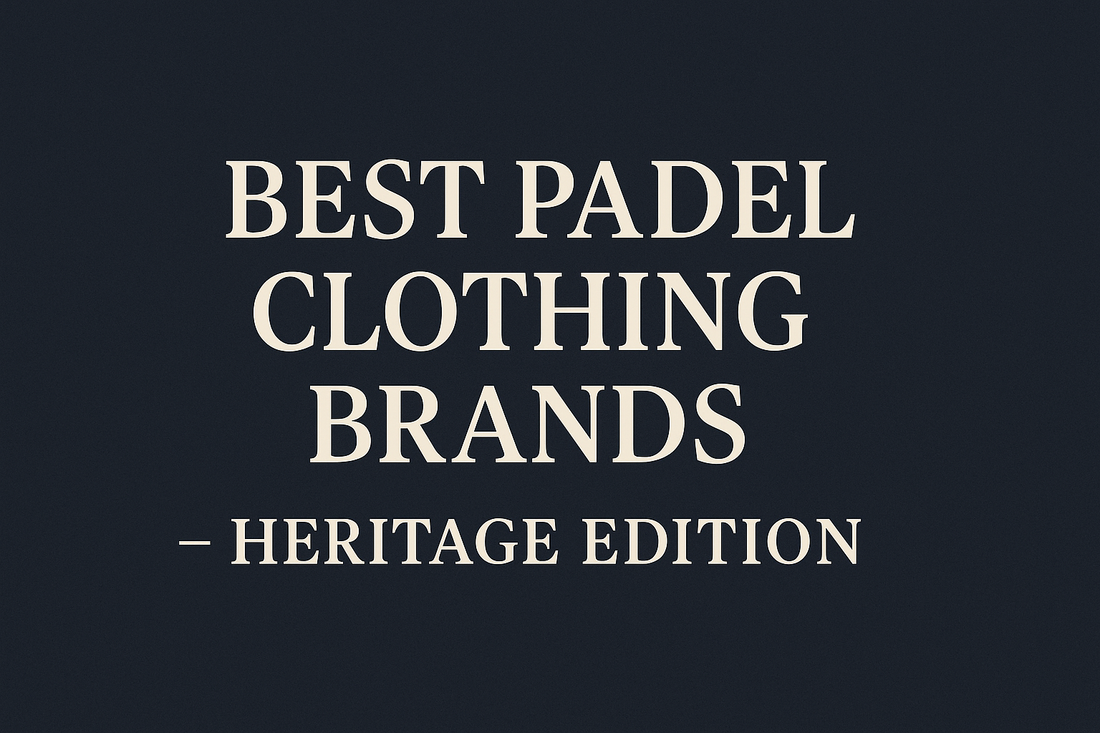 Best Padel Clothing Brands (Heritage Edition) | Corcuera Padel Club