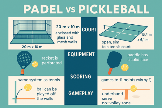 What is the difference between Padel and Pickleball?