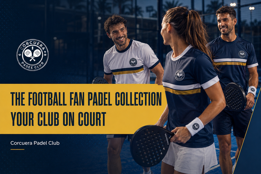 Football Fan padel collection — club-inspired padel tees at Corcuera