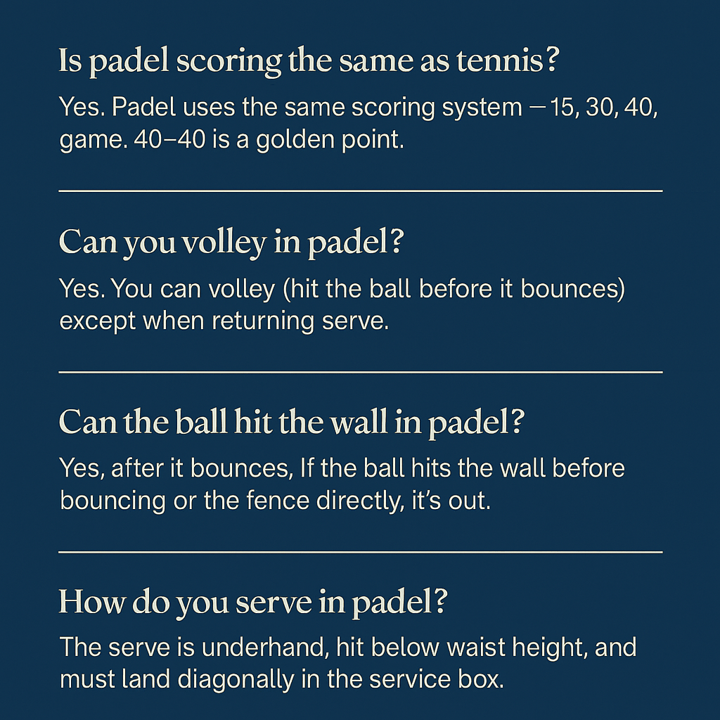 Padel Rules FAQ: Your Most Asked Questions Answered - Corcuera Padel Club