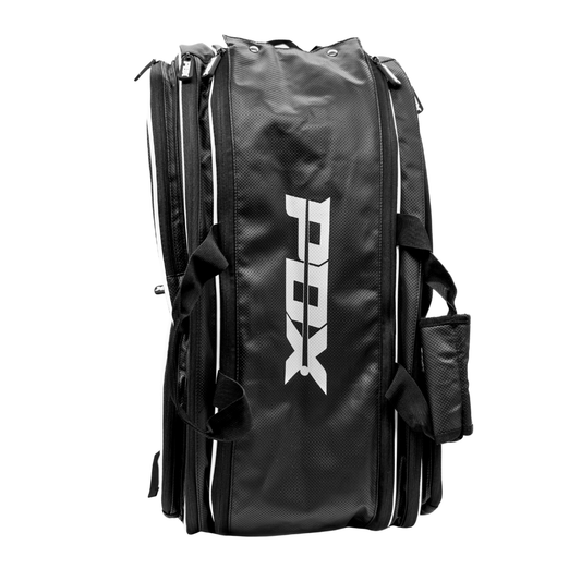 PDX Padel Racket Bag Black & White | Holds 2-4 Rackets | Backpack Convertible | Thermal Compartment