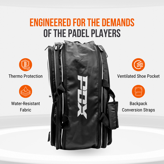 PDX Padel Racket Bag Black & White