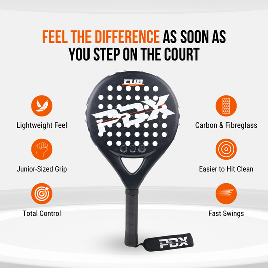 PDX Cub Kids Beginner Padel Racket