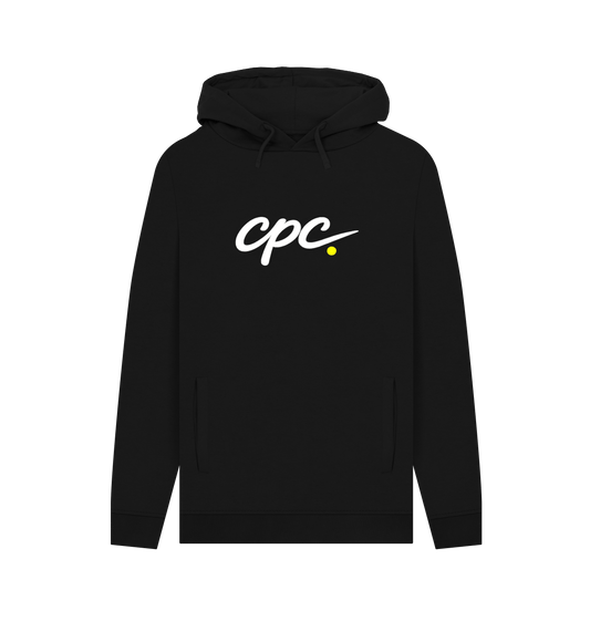 Black Printed Hoody Front