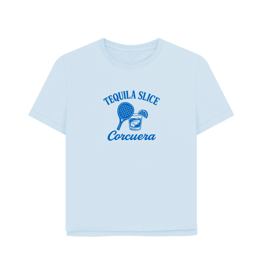 Sky Blue Printed T-shirt