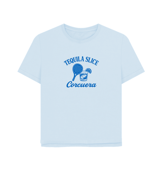 Sky Blue Printed T-shirt