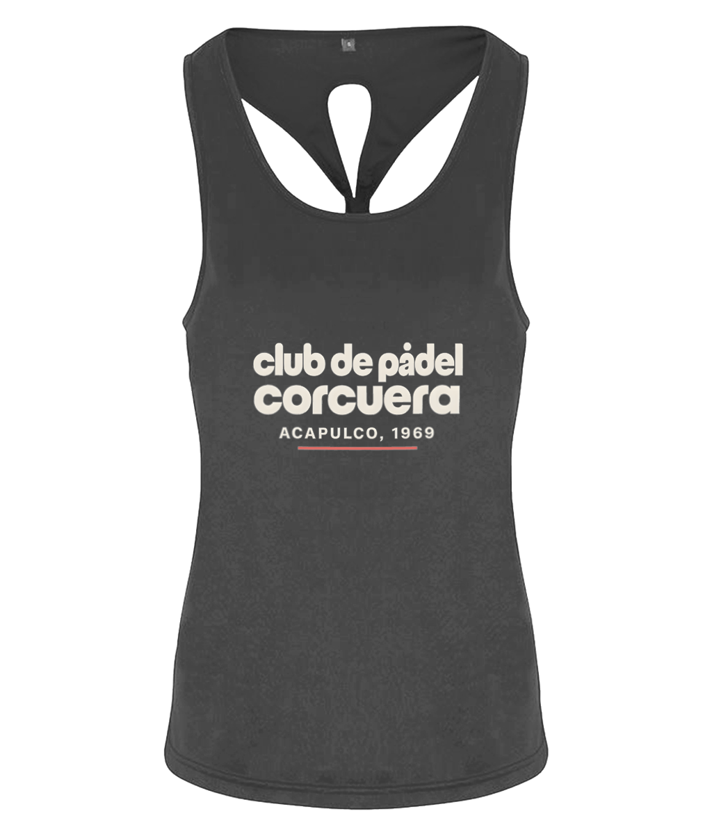 Club de Padel - Women's TriDri® Yoga Knot Vest grey