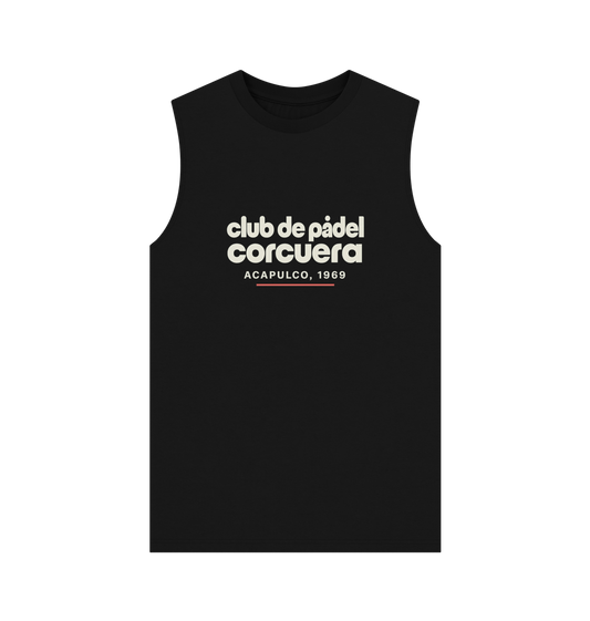 Club de Padel vest – sustainable organic cotton padel clothing by Corcuera Padel Club
