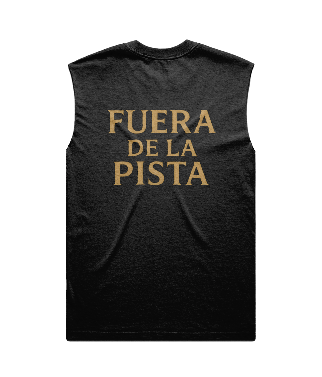 Corcuera El Lobo faded men's padel tank top
