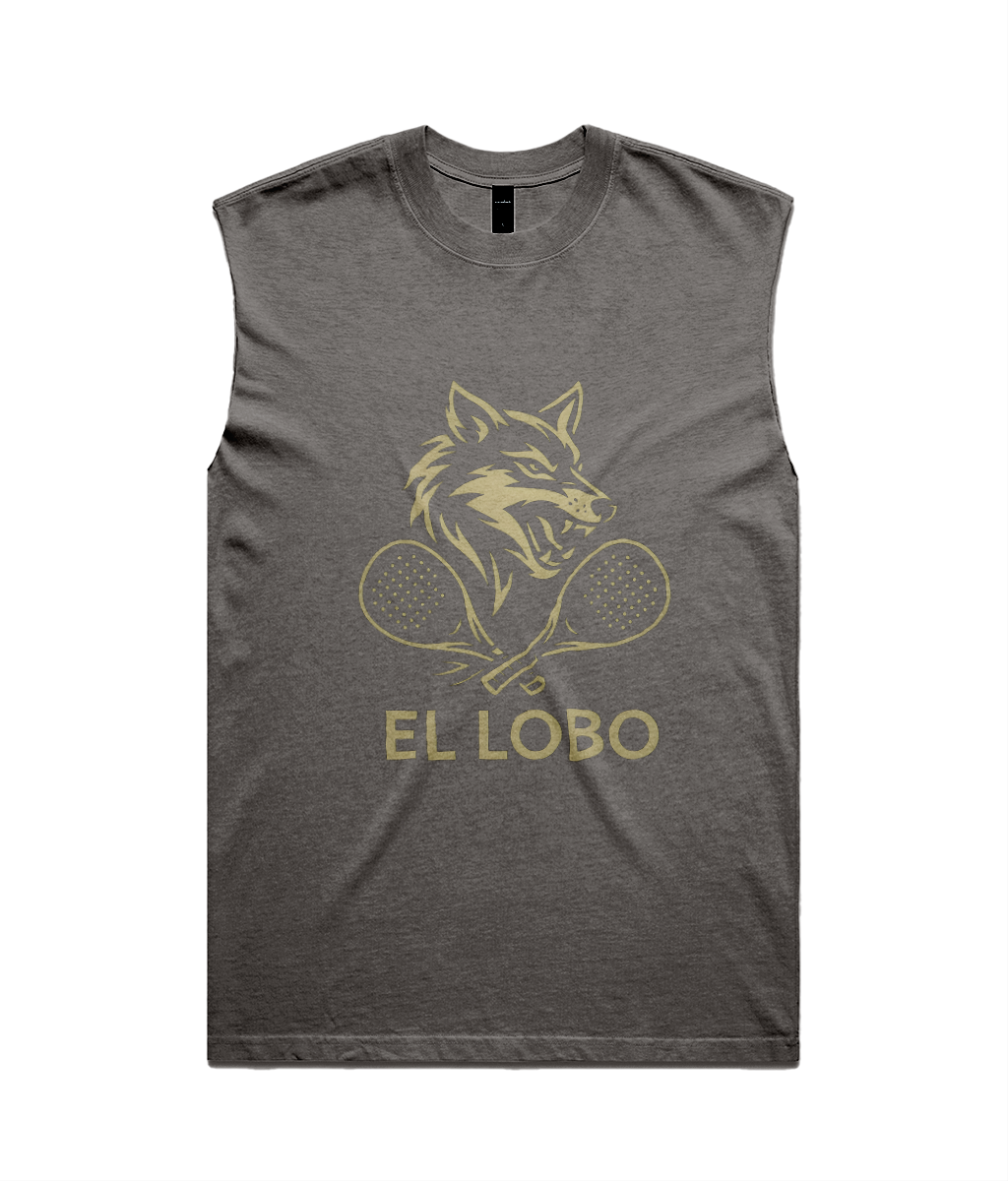 Corcuera El Lobo faded men's padel tank top