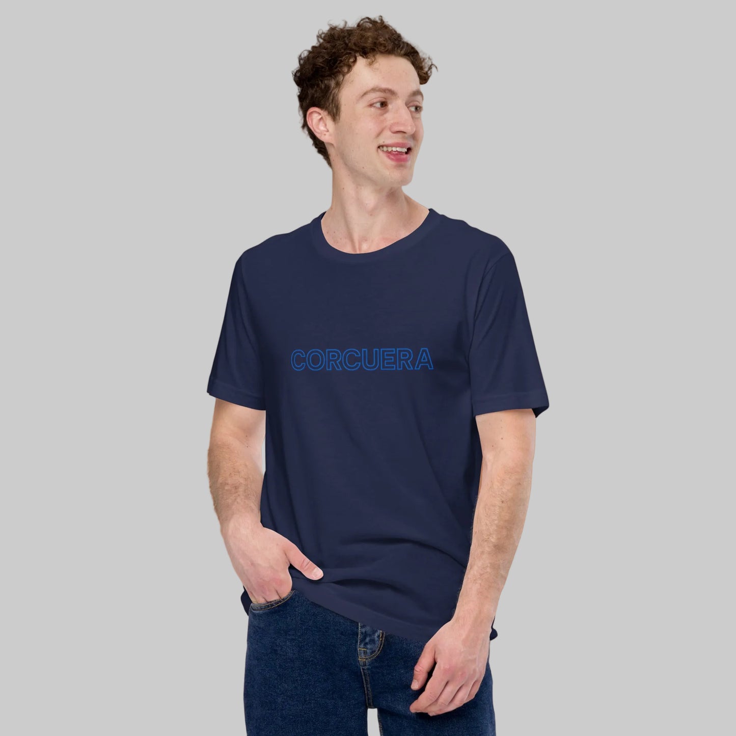 Corcuera Autograph Modern T-Shirt lifestyle image – premium padel tee by Corcuera Padel Club