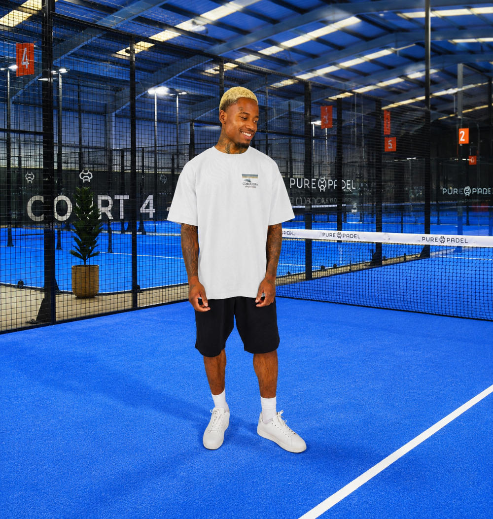 Heritage Acapulco 1969 Oversized Padel T-Shirt lifestyle image at Pure Padel Nottingham