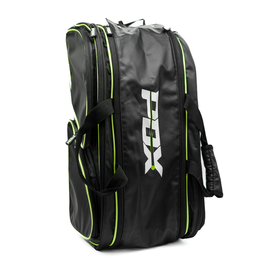 PDX Padel Racket Bag Black & Green | Holds 2-4 Rackets | Backpack Convertible | Thermal Compartment