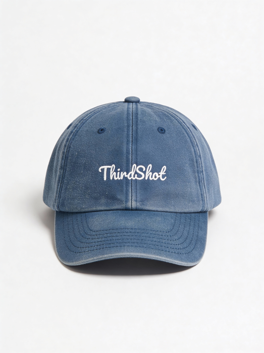 Third Shot Vintage Low Profile Padel Cap — Black