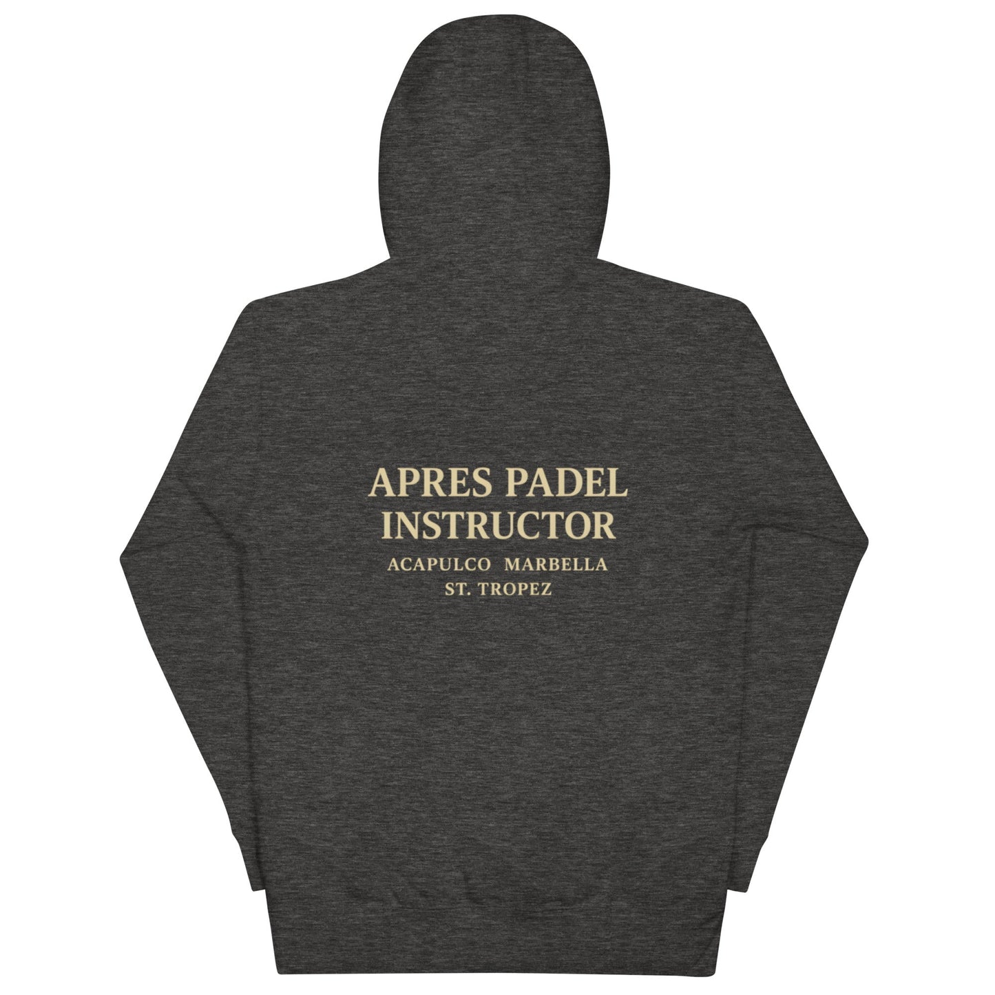 Après Padel Hoodie – unisex padel hoodie, navy blazer front | Corcuera Padel Club