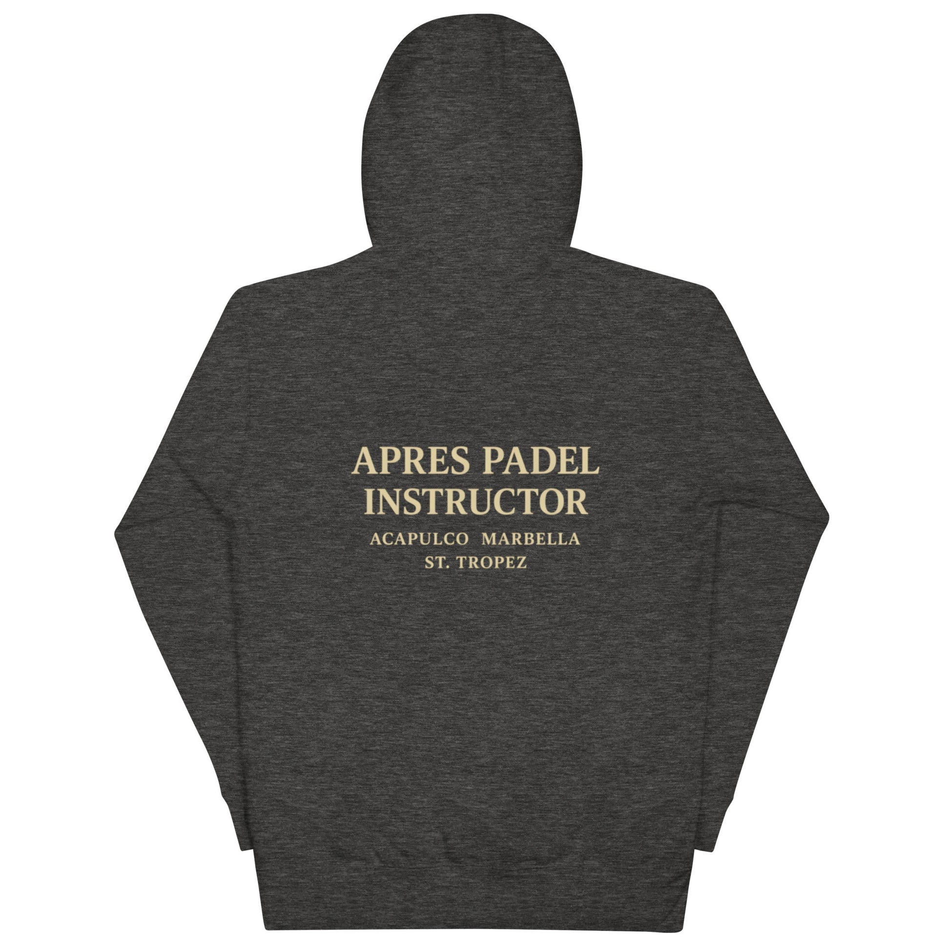 Après Padel Hoodie – unisex padel hoodie, navy blazer front | Corcuera Padel Club