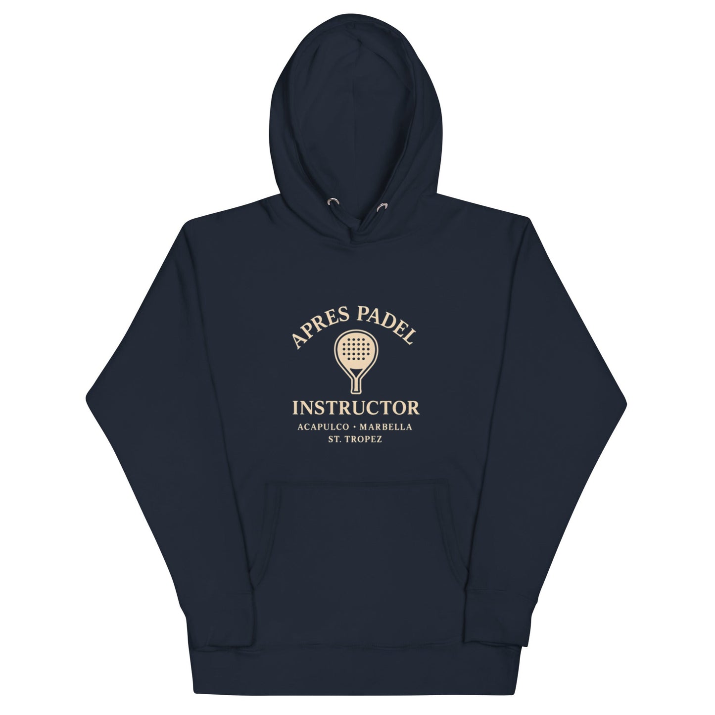 Après Padel Hoodie – unisex padel hoodie, maroon back | Corcuera Padel Club