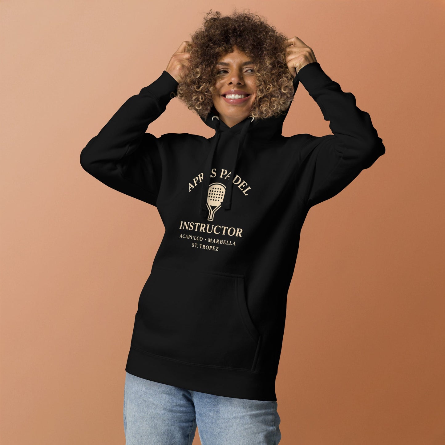 Après Padel Hoodie – unisex padel hoodie, detail | Corcuera Padel Club