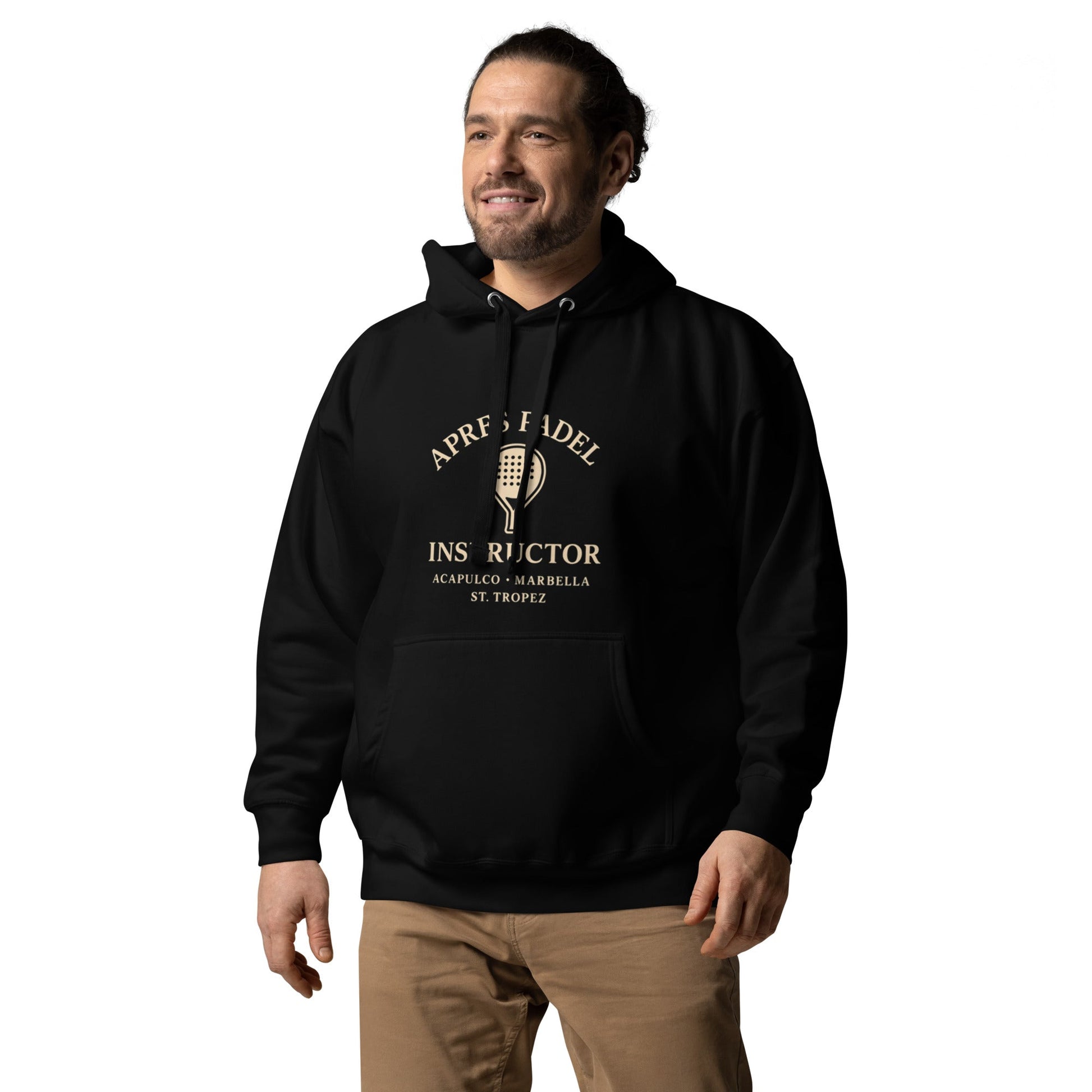 Après Padel Hoodie – unisex padel hoodie, alternate angle | Corcuera Padel Club