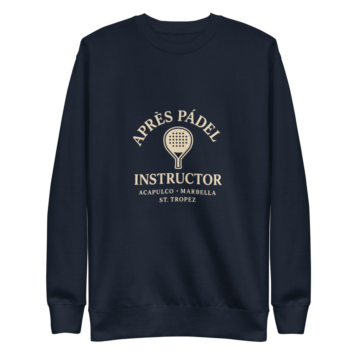Après Padel Sweatshirt – unisex padel sweatshirt, charcoal heather back | Corcuera Padel Club