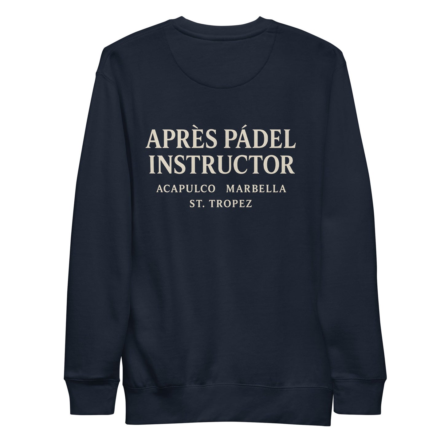 Après Padel Sweatshirt – unisex padel sweatshirt, detail | Corcuera Padel Club