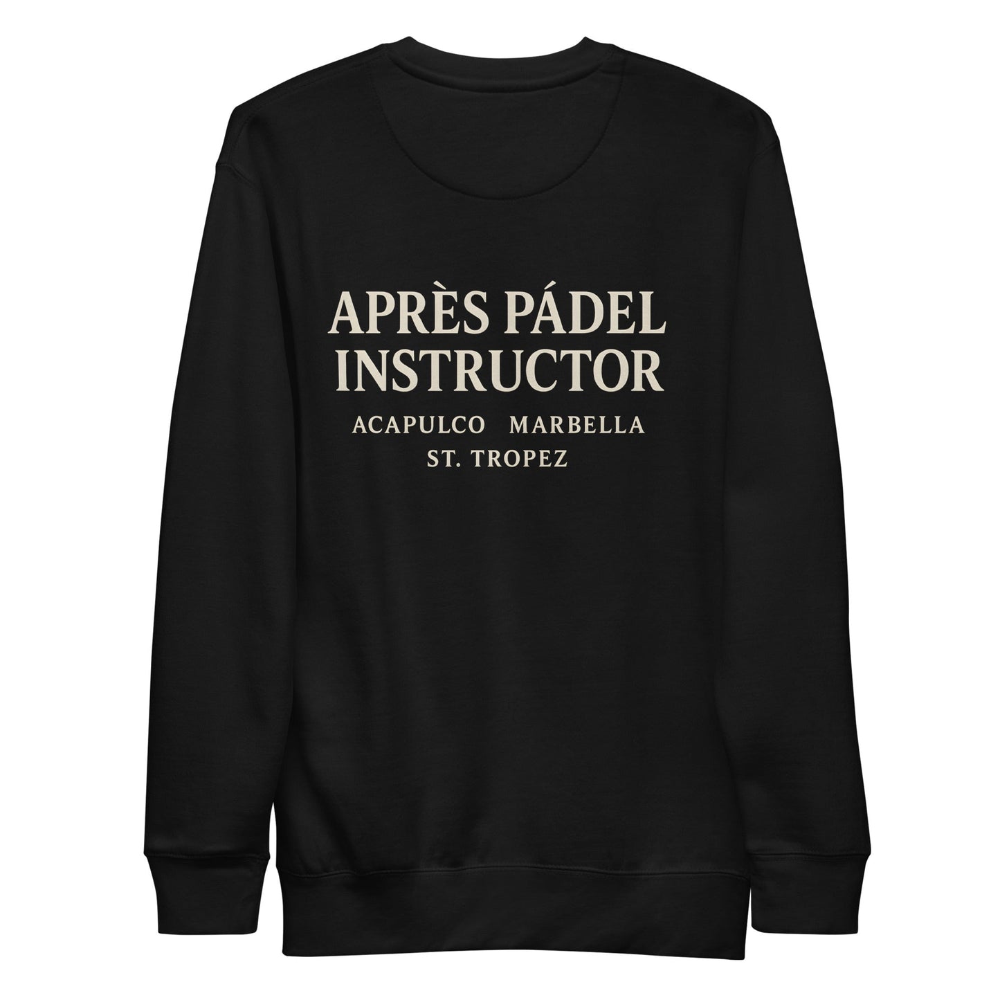 Après Padel Sweatshirt – unisex padel sweatshirt, charcoal heather front | Corcuera Padel Club