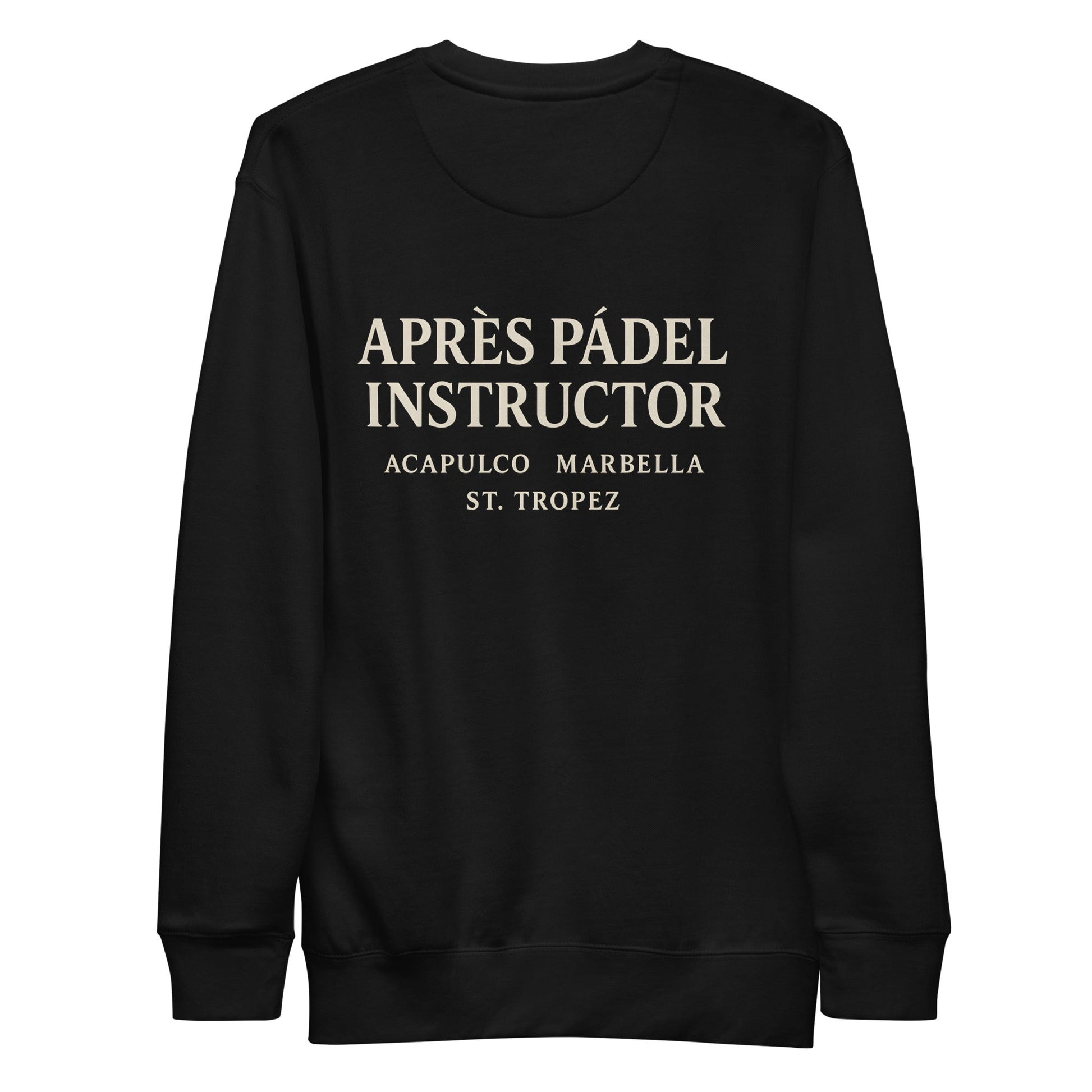 Après Padel Sweatshirt – unisex padel sweatshirt, charcoal heather front | Corcuera Padel Club