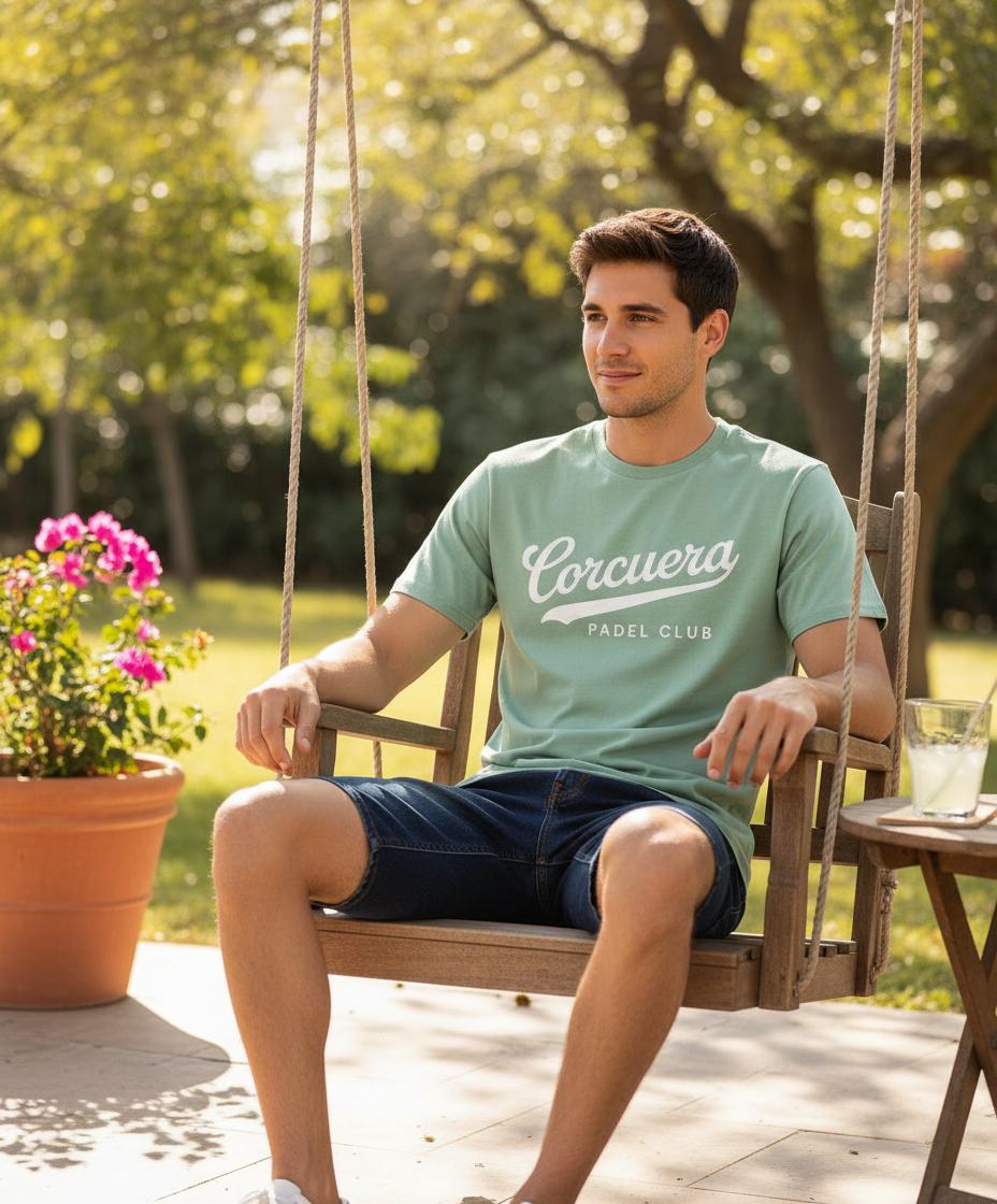 Autograph Originals Retro Baseball Padel T-Shirt – unisex vintage-sport padel tee, back | Corcuera Padel Club