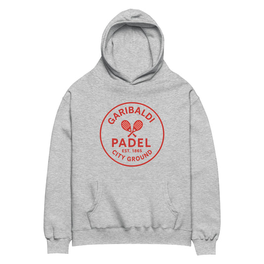 Garibaldi Padel Hoody – City Ground inspired oversized performance padel hoodie by Corcuera