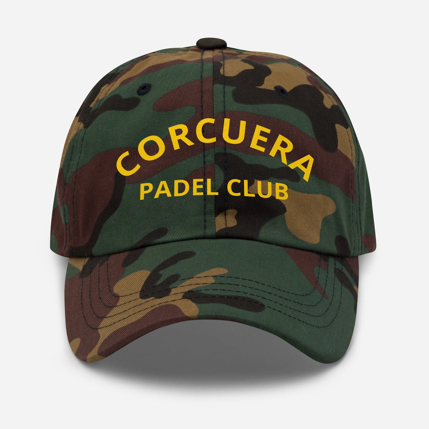 Corcuera Padel Club Dad Hat – padel cap, front | Corcuera Padel Club