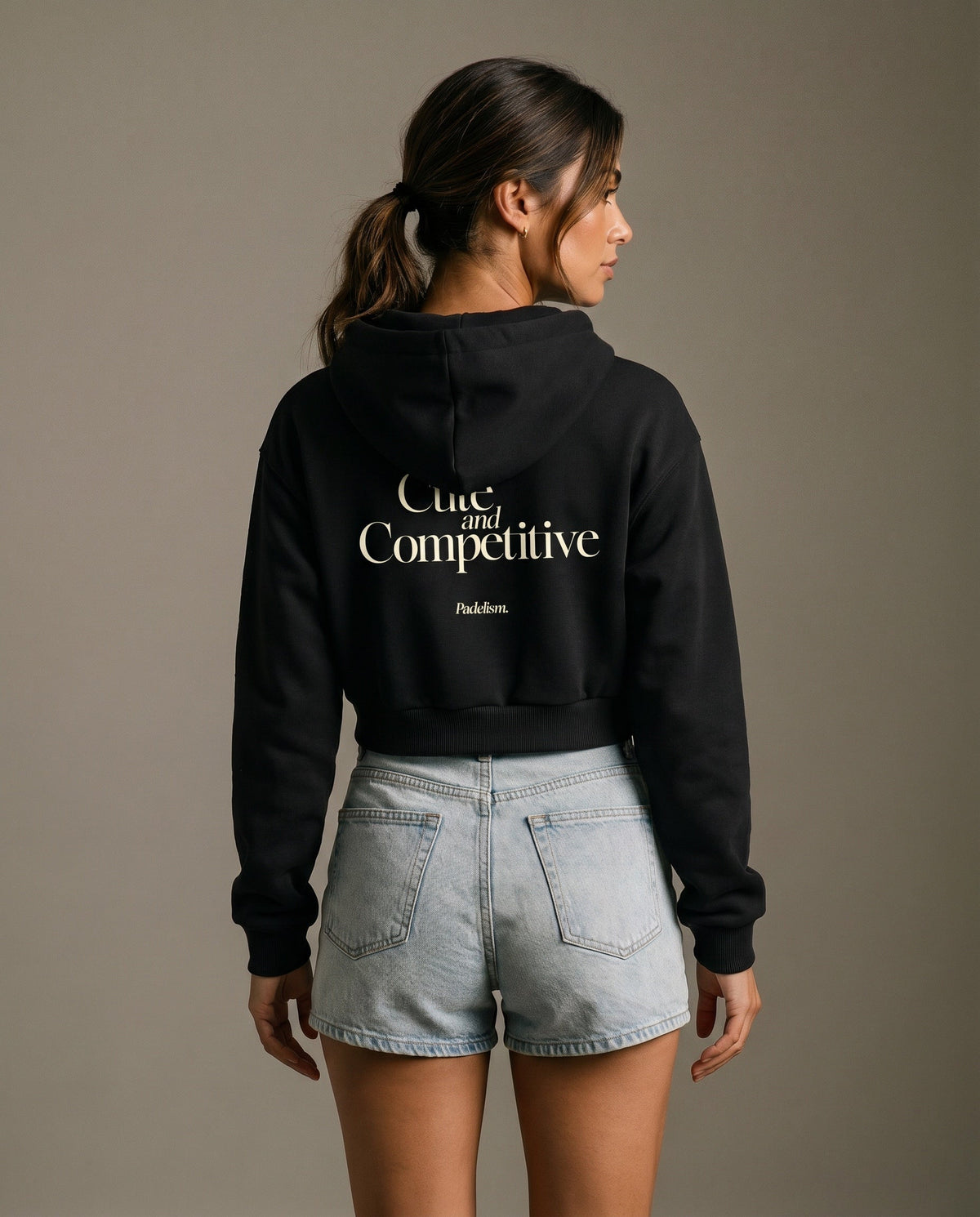 Cute and Competitive Cropped Hoodie