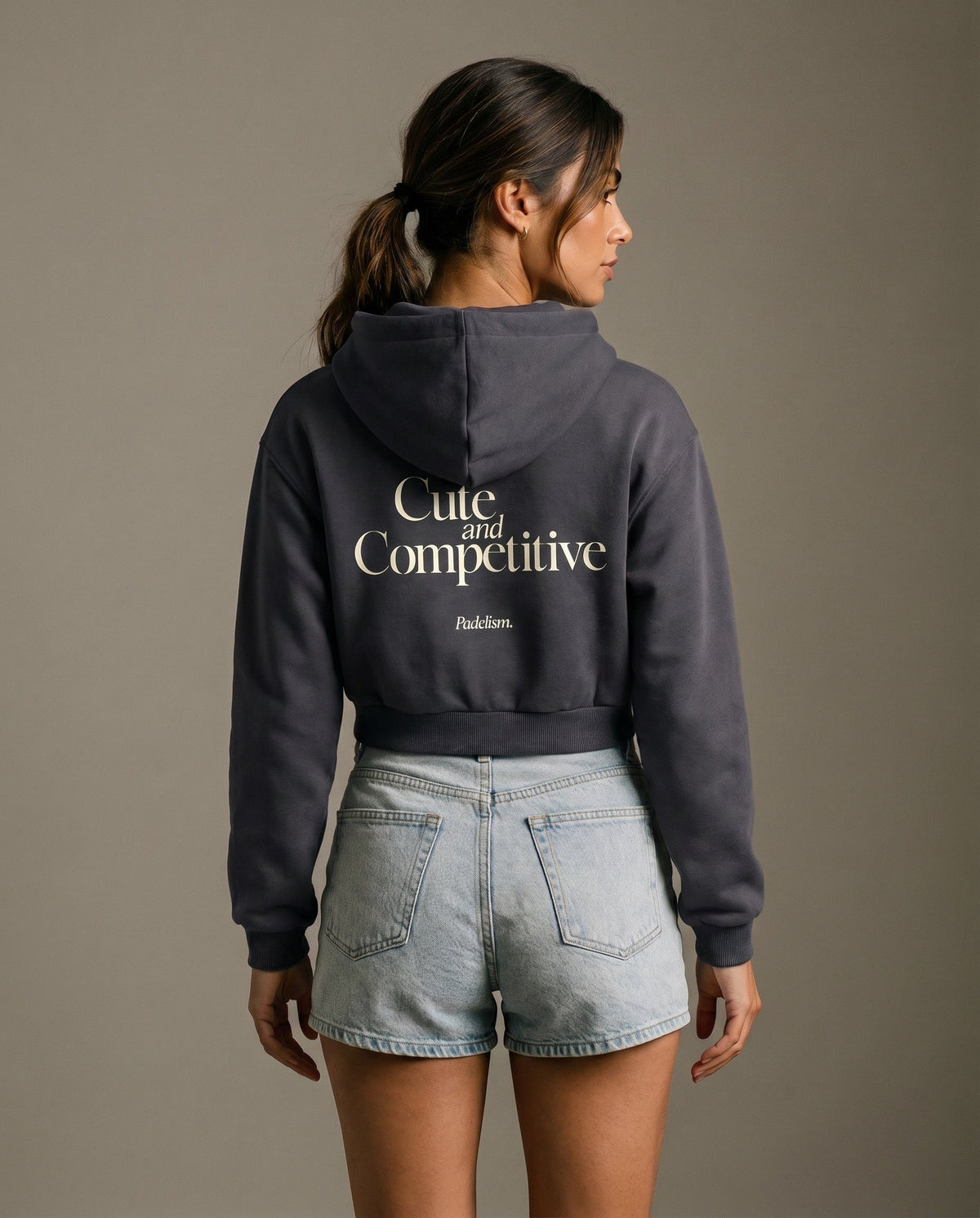 Cute and Competitive Cropped Hoodie