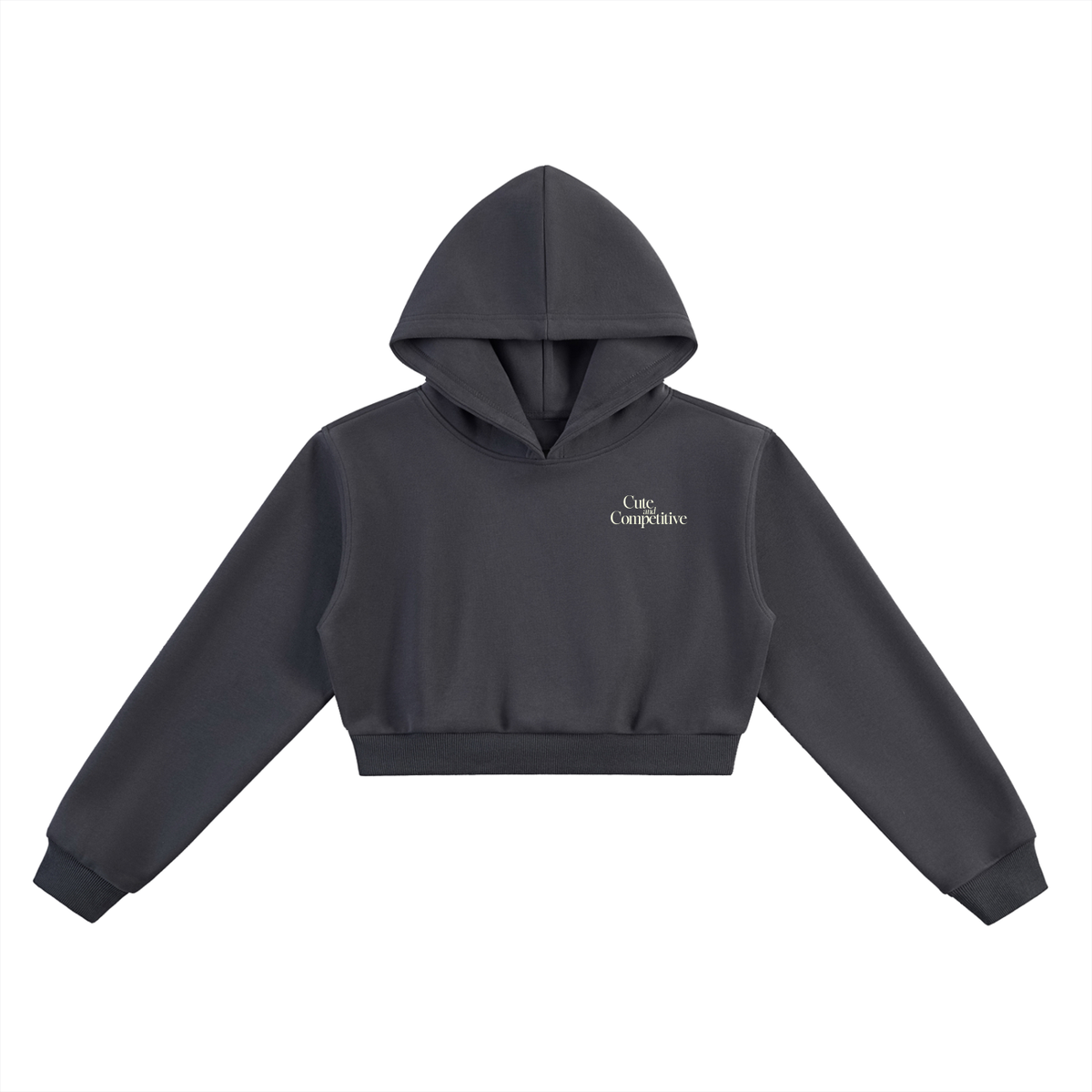 Cute and Competitive Cropped Hoodie