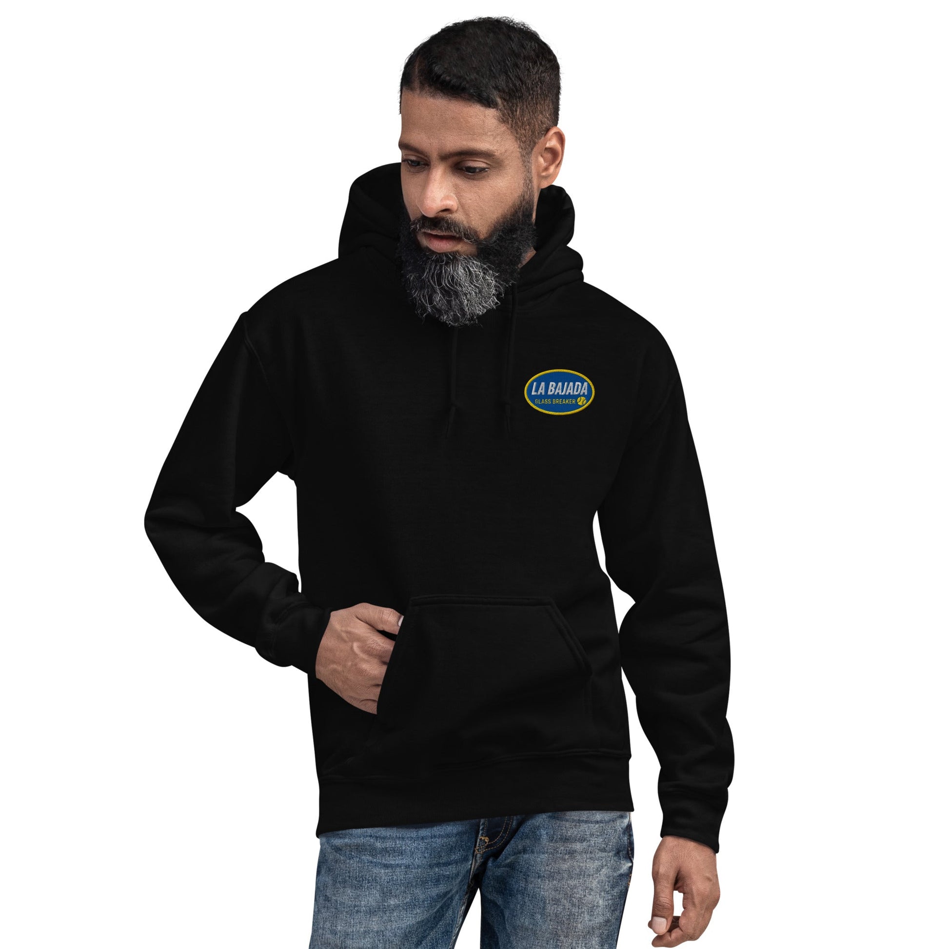 La Bajada Padel Hoodie Black - Unisex - Corcuera Padel Club