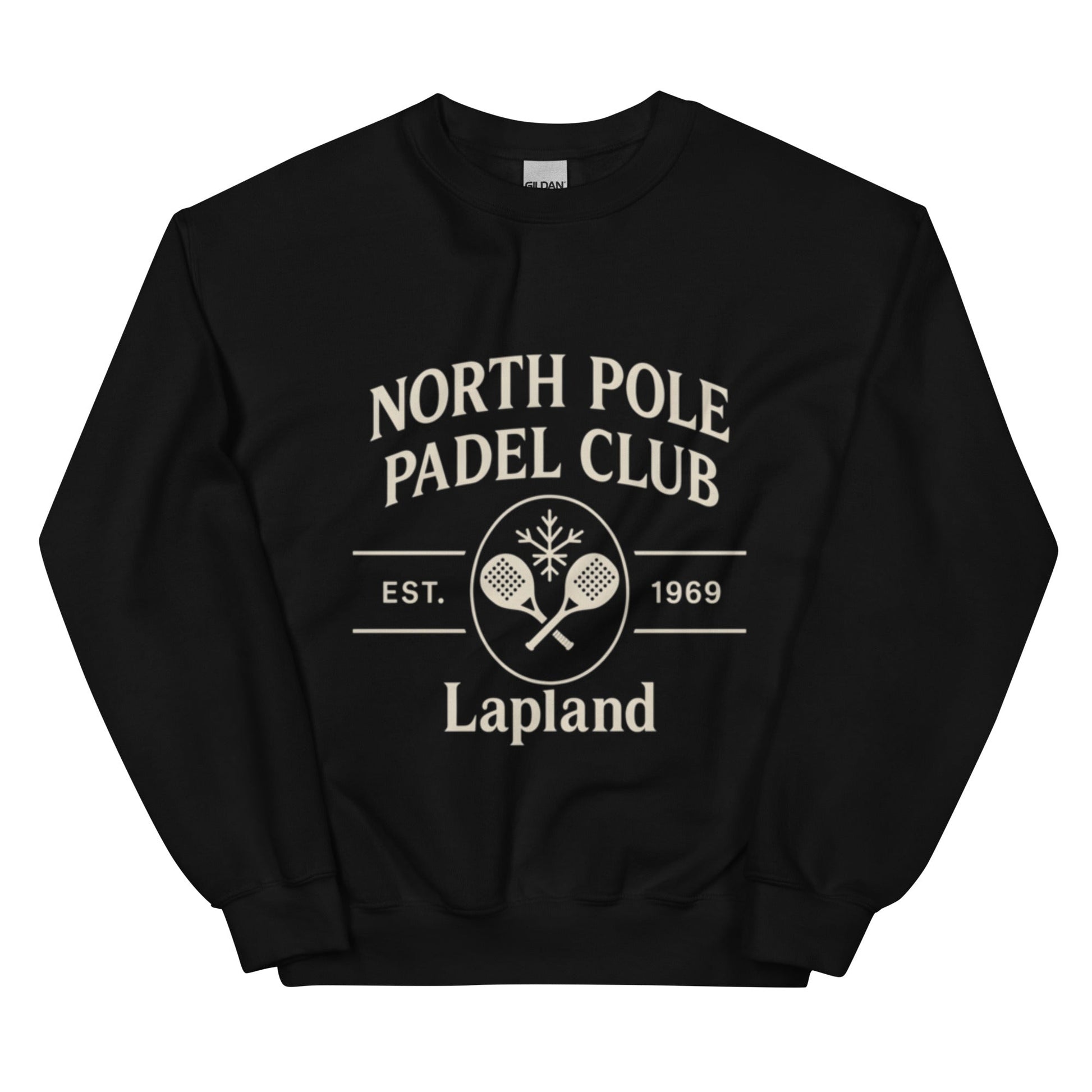 Padel North Pole Christmas Jumper — Unisex Sweatshirt Black - Corcuera Padel Club
