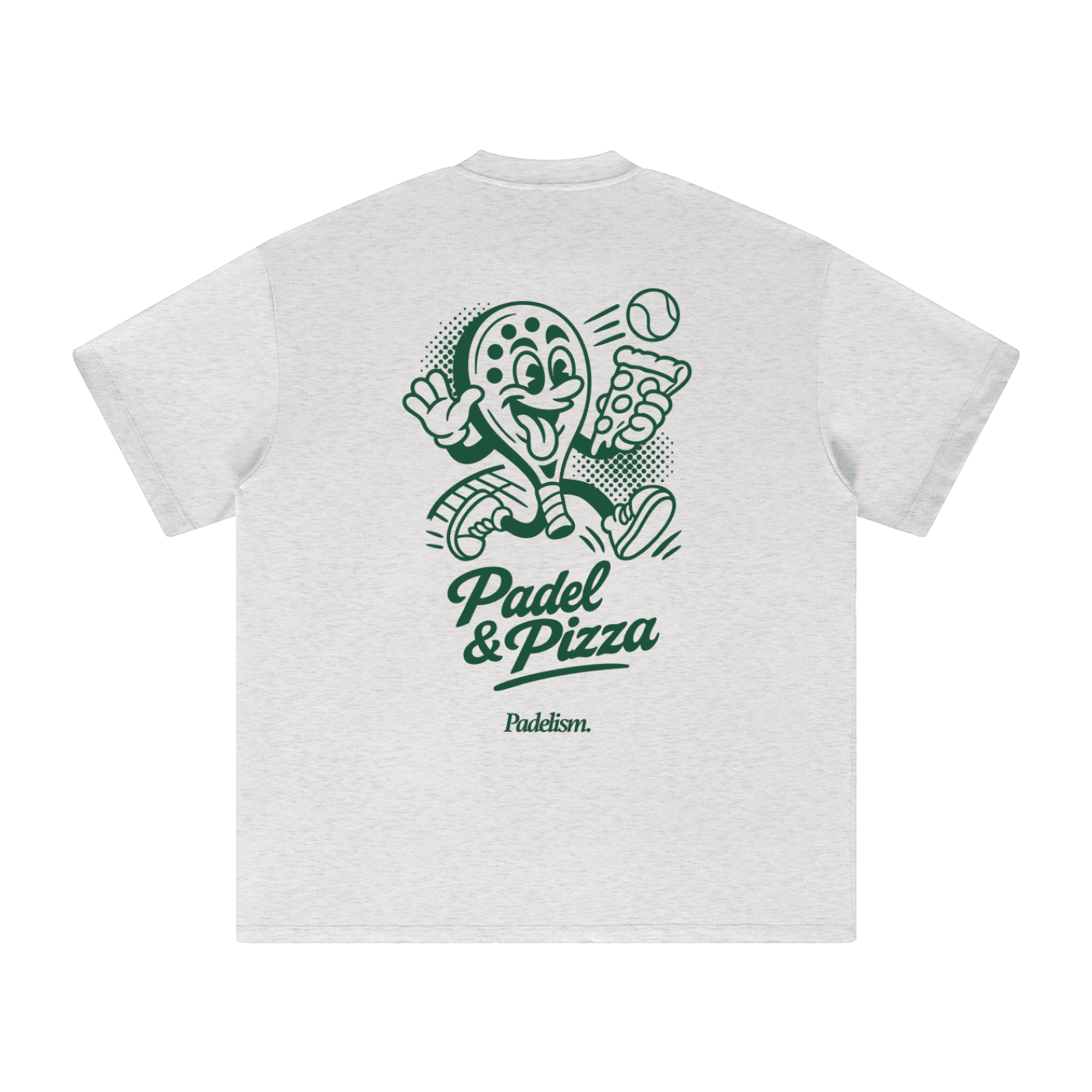 Padel & Pizza - Heavyweight T-Shirt - Corcuera Padel Club
