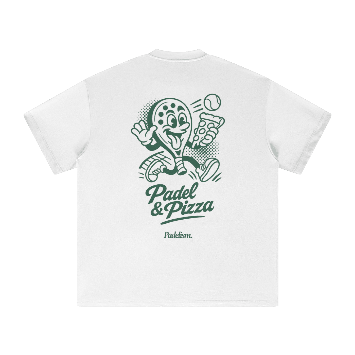 Padel & Pizza - Heavyweight T-Shirt - Corcuera Padel Club