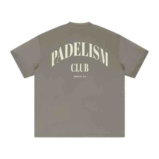 Padelism Club 25 Heavyweight T-Shirt – unisex heavyweight padel tee, front | Corcuera Padel Club
