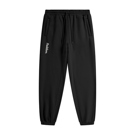 Padelism Heavyweight Fleece Joggers – unisex fleece padel joggers, front | Corcuera Padel Club