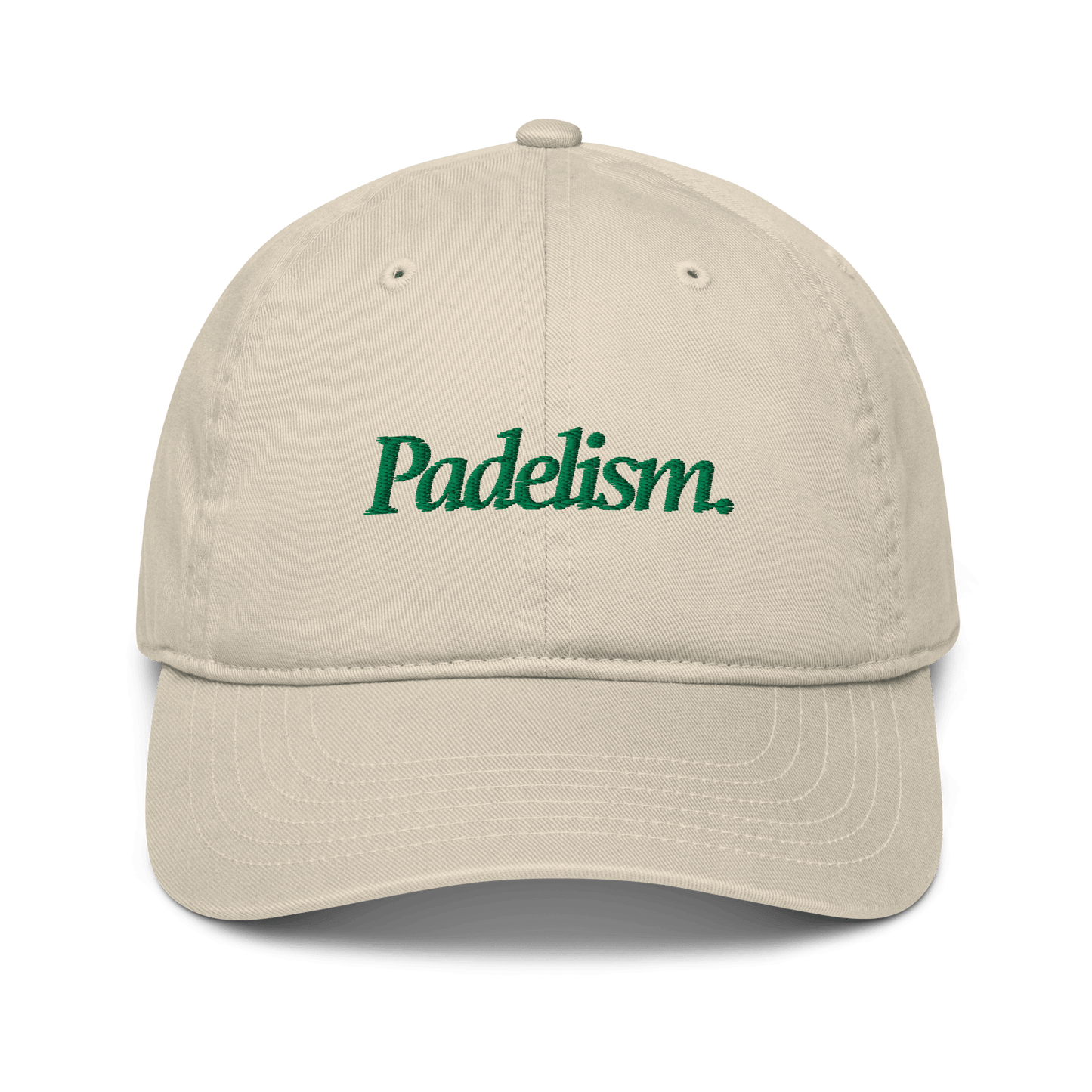 Padelism Organic Dad Hat – side view casual padel lifestyle cap