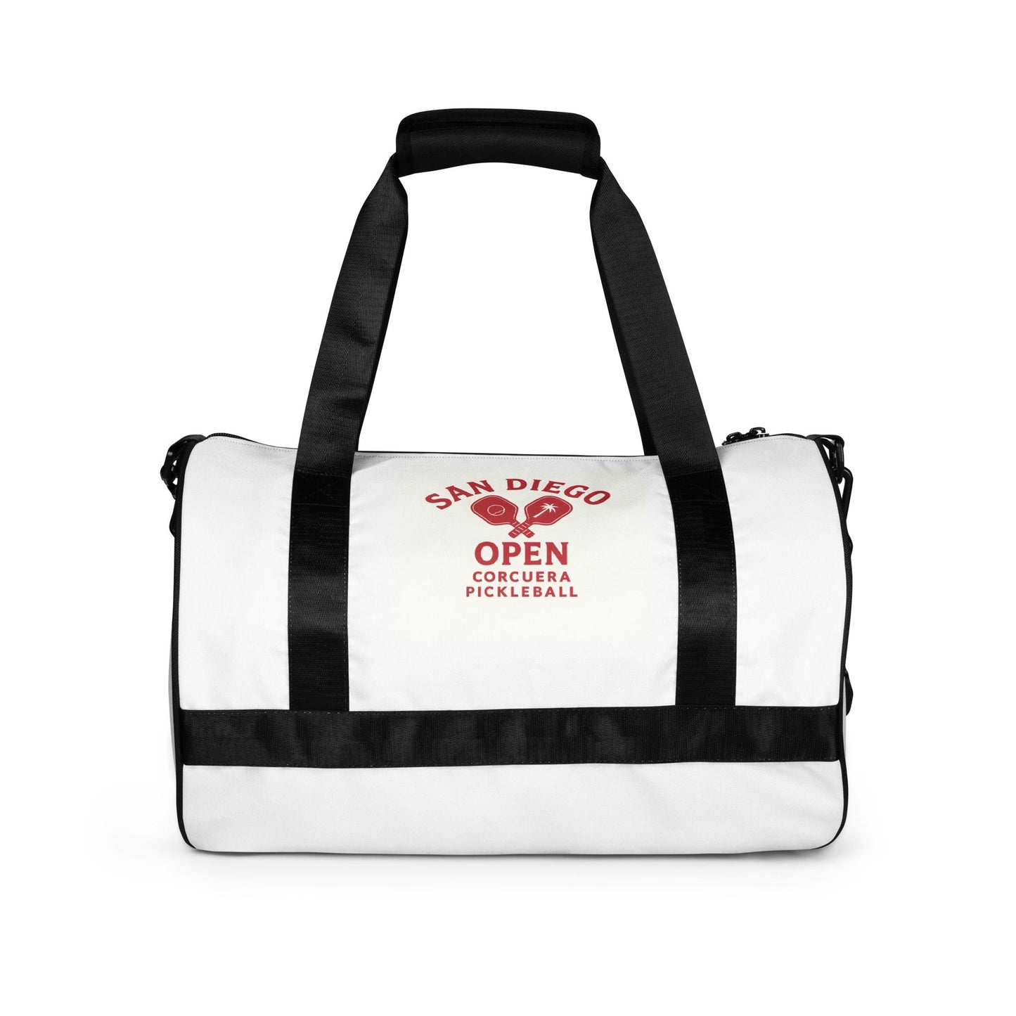 Pickleball All-Over Print Gym Bag – unisex pickleball gym bag, side view | Corcuera Padel Club