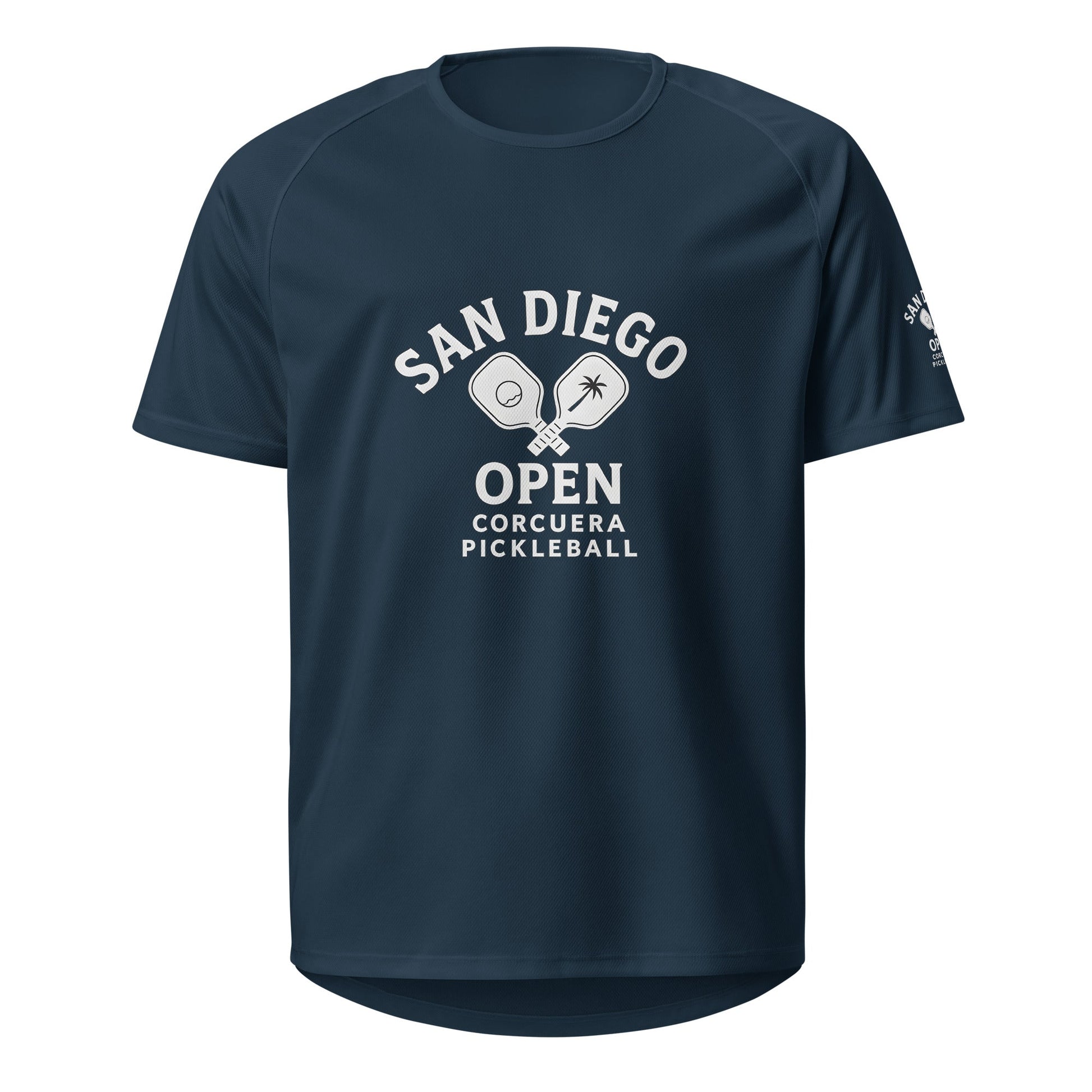 Pickleball San Diego Open Jersey – unisex pickleball jersey, red front | Corcuera Padel Club