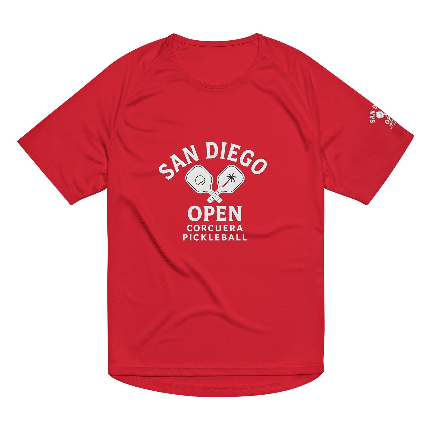 Pickleball San Diego Open Jersey – unisex pickleball jersey, alternate angle | Corcuera Padel Club