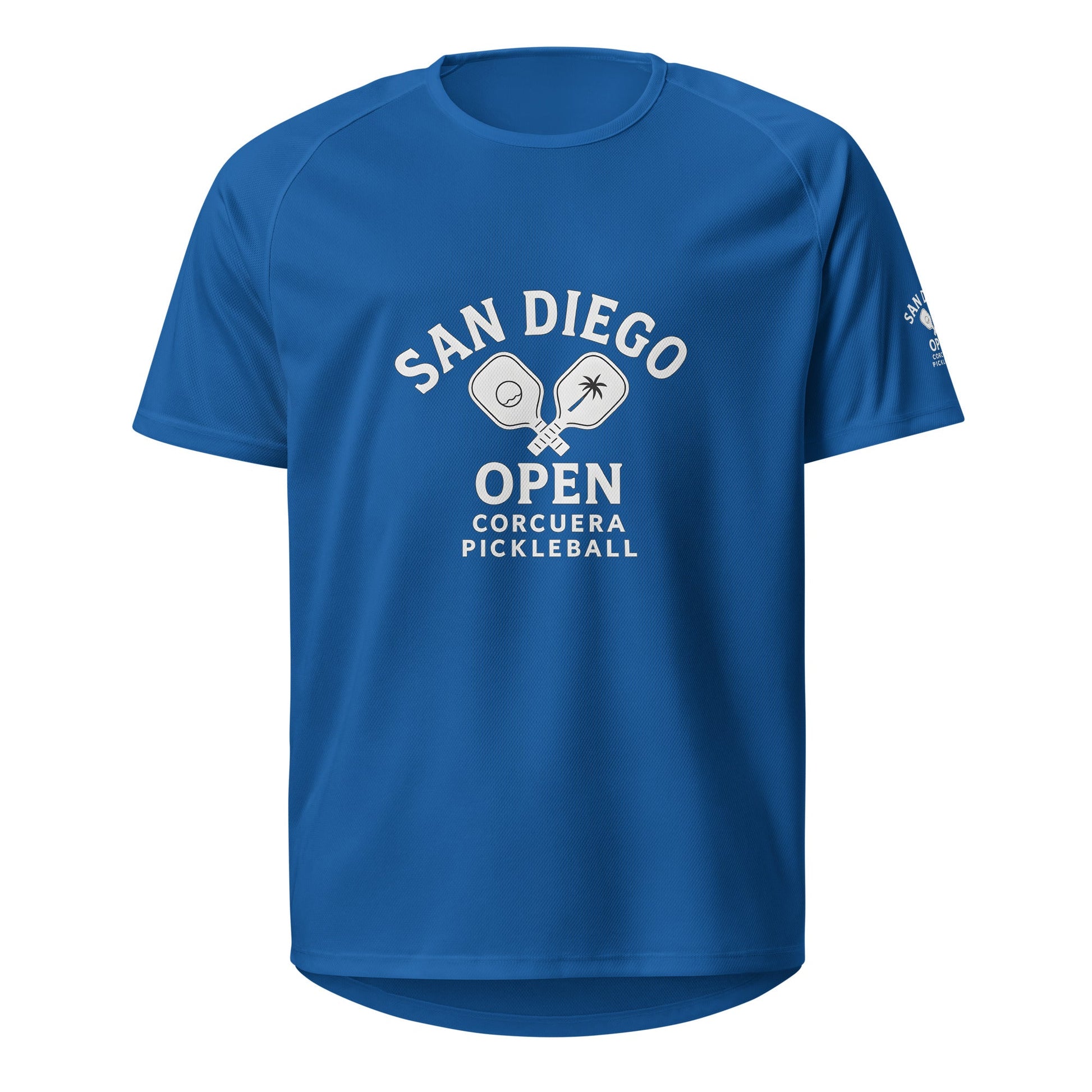 Pickleball San Diego Open Jersey – unisex pickleball jersey, neon orange front | Corcuera Padel Club