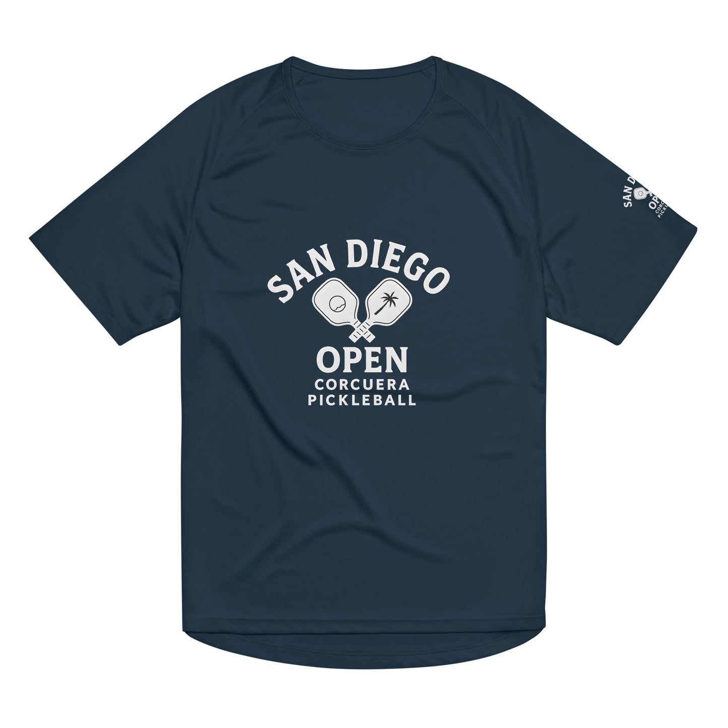 Pickleball San Diego Open Jersey – unisex pickleball jersey, flat lay | Corcuera Padel Club